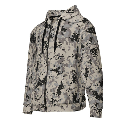 Polish Flecktarn Urban Anti-Terrorist CAMO Unisex Zip Hoodie