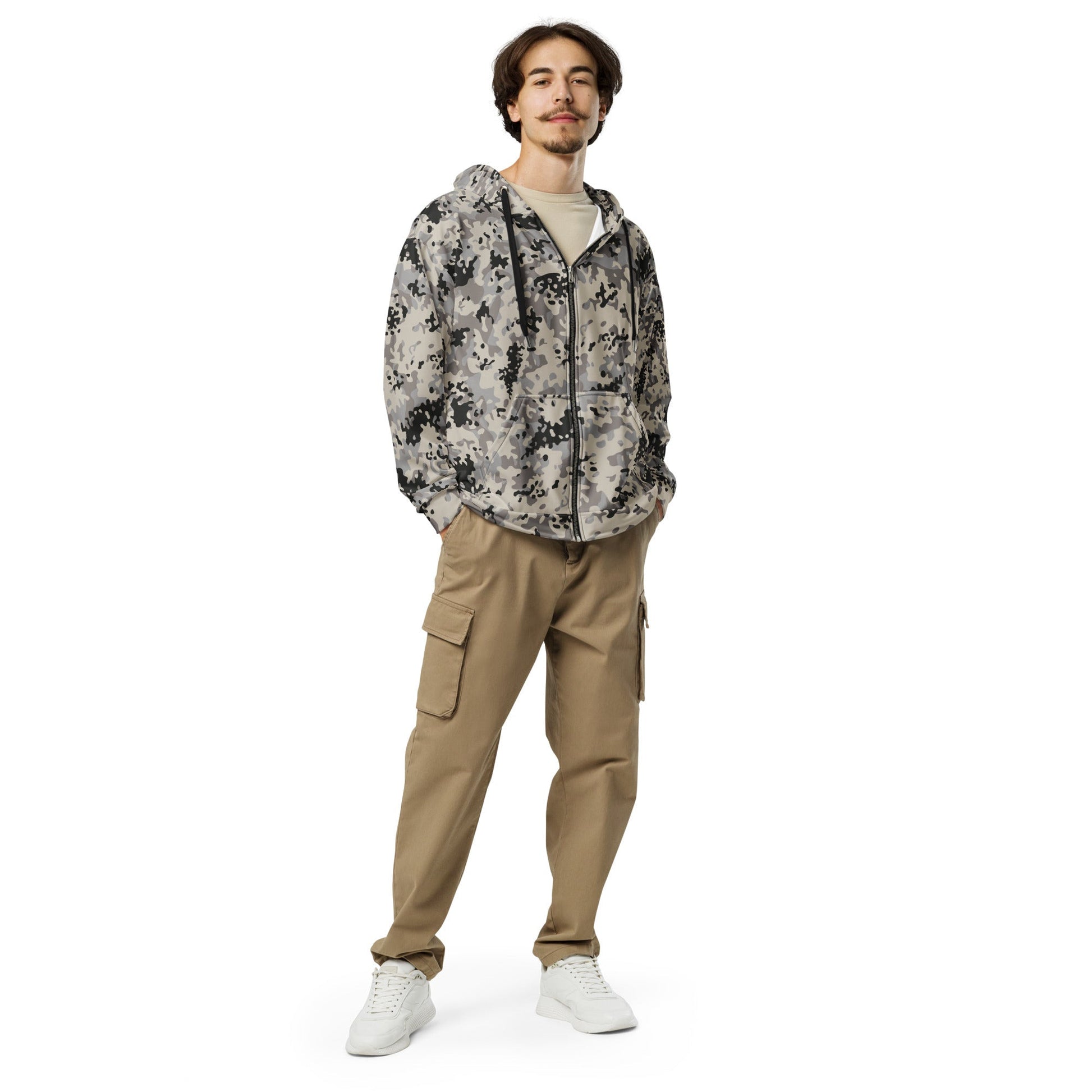 Polish Flecktarn Urban Anti-Terrorist CAMO Unisex Zip Hoodie