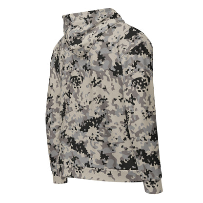 Polish Flecktarn Urban Anti-Terrorist CAMO Unisex Zip Hoodie