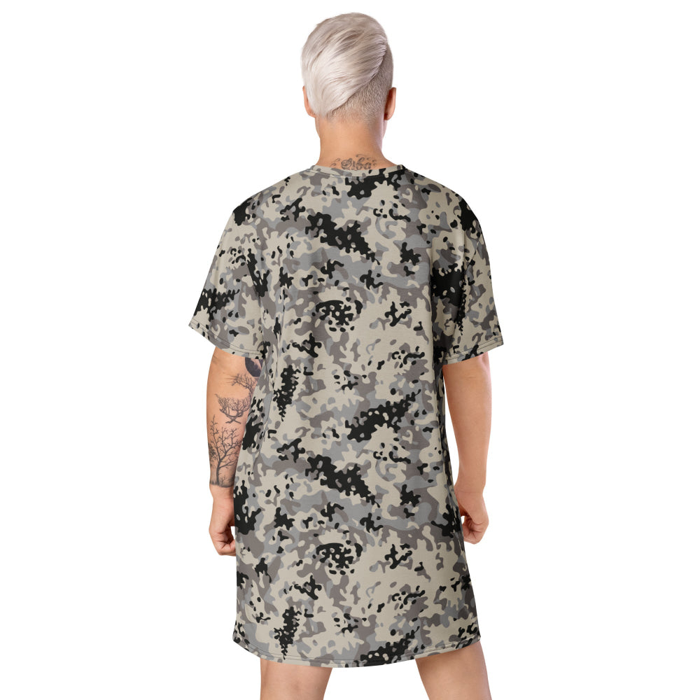 Polish Flecktarn Urban Anti-Terrorist WZ AT 1 Plamaik CAMO T-shirt dress - Womens T-Shirt Dress