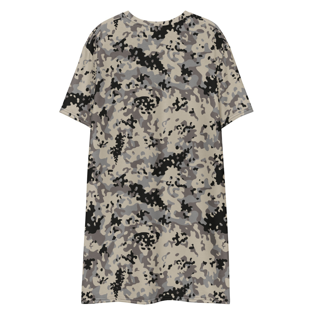 Polish Flecktarn Urban Anti-Terrorist WZ AT 1 Plamaik CAMO T-shirt dress - Womens T-Shirt Dress