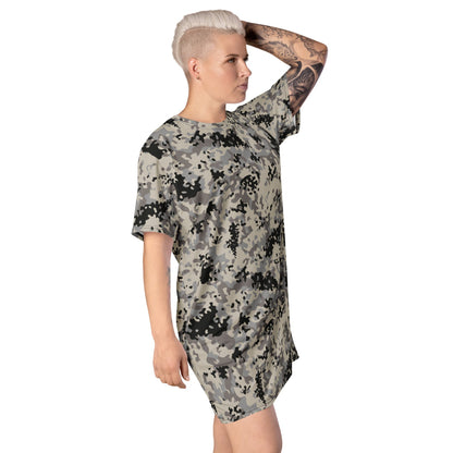 Polish Flecktarn Urban Anti-Terrorist WZ AT 1 Plamaik CAMO T-shirt dress - Womens T-Shirt Dress