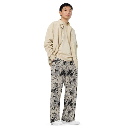 Polish Flecktarn Urban Anti-Terrorist WZ AT 1 Plamaik CAMO unisex wide-leg pants - Unisex Wide-Leg Pants