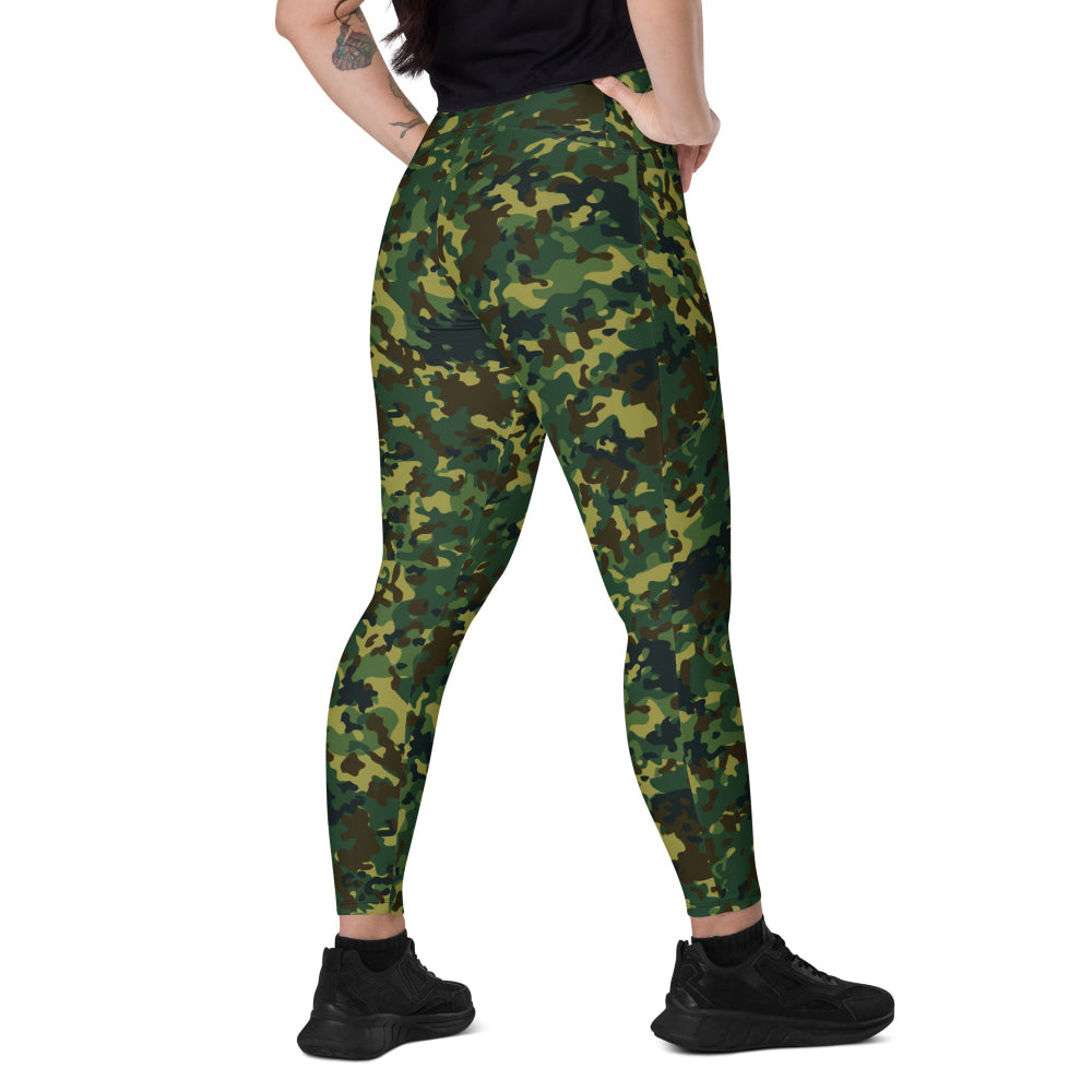 Polish Internal Security Agency Gepard CAMO Leggings with pockets - 2XS - Womens With Pockets