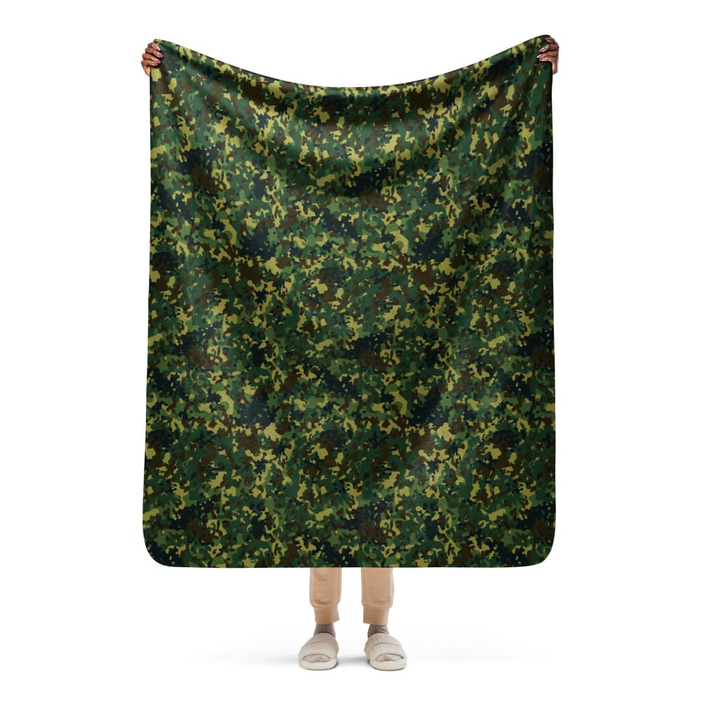 Polish Internal Security Agency Gepard CAMO Sherpa blanket - 50″×60″ - Sherpa blanket