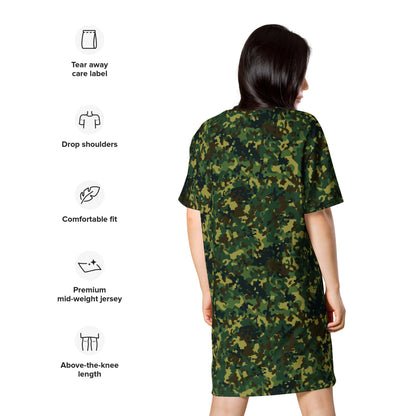 Polish Internal Security Agency Gepard CAMO T-shirt dress - Womens T-Shirt Dress