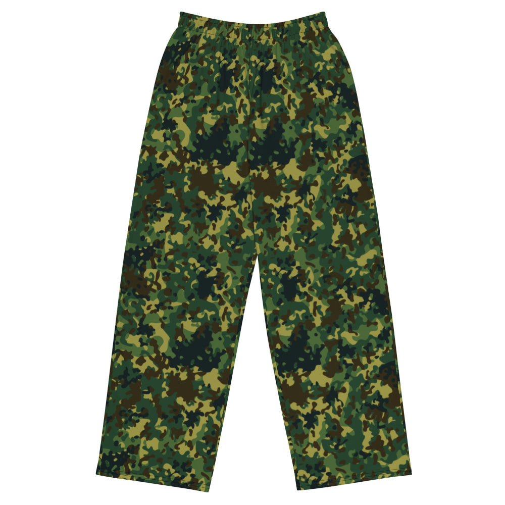 Polish Internal Security Agency Gepard CAMO unisex wide-leg pants - 2XS - Unisex Wide-Leg Pants