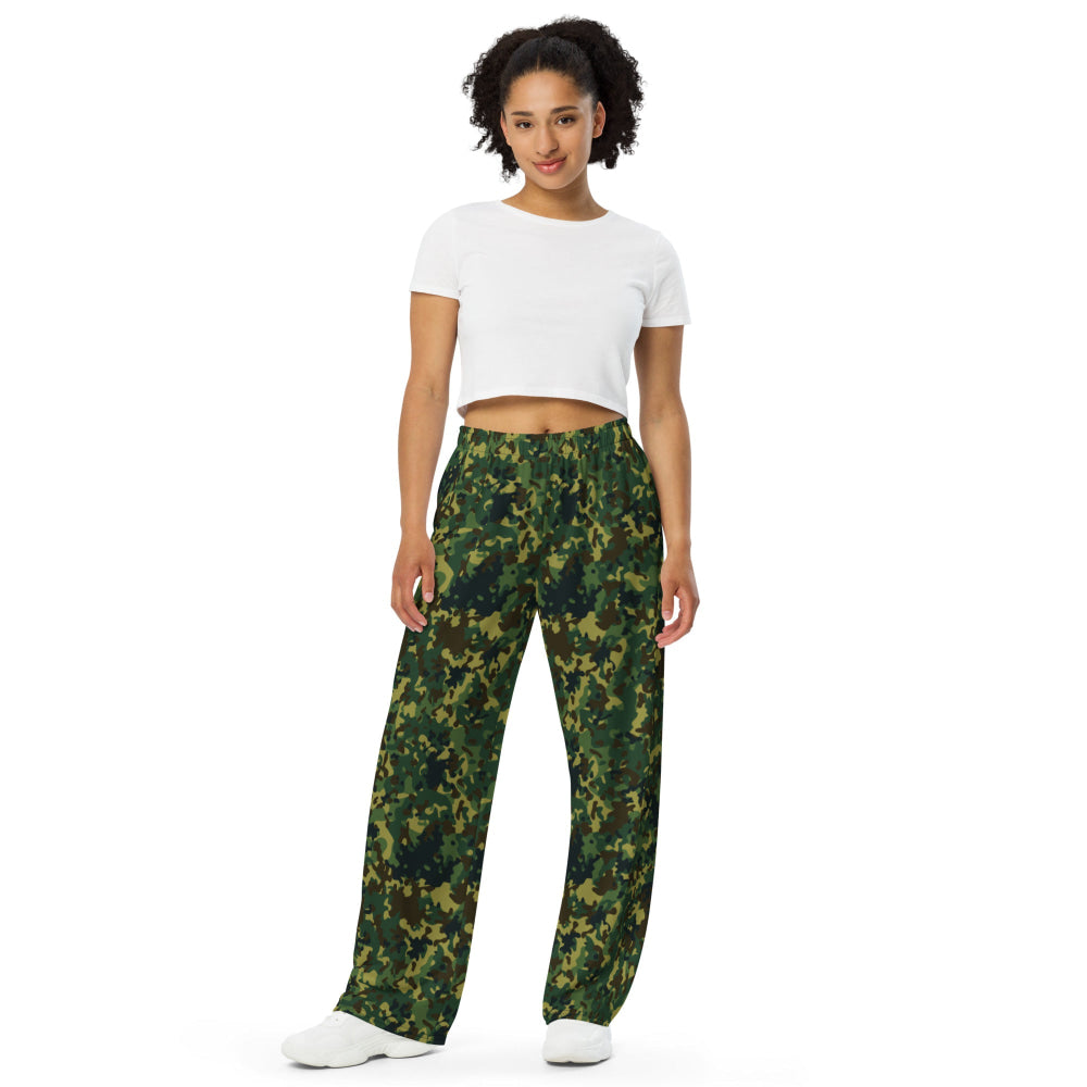 Polish Internal Security Agency Gepard CAMO unisex wide-leg pants - Unisex Wide-Leg Pants