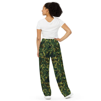 Polish Internal Security Agency Gepard CAMO unisex wide-leg pants - Unisex Wide-Leg Pants