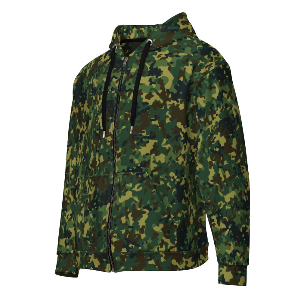 Polish Internal Security Agency Gepard CAMO Unisex zip hoodie - 2XS - Unisex zip hoodie