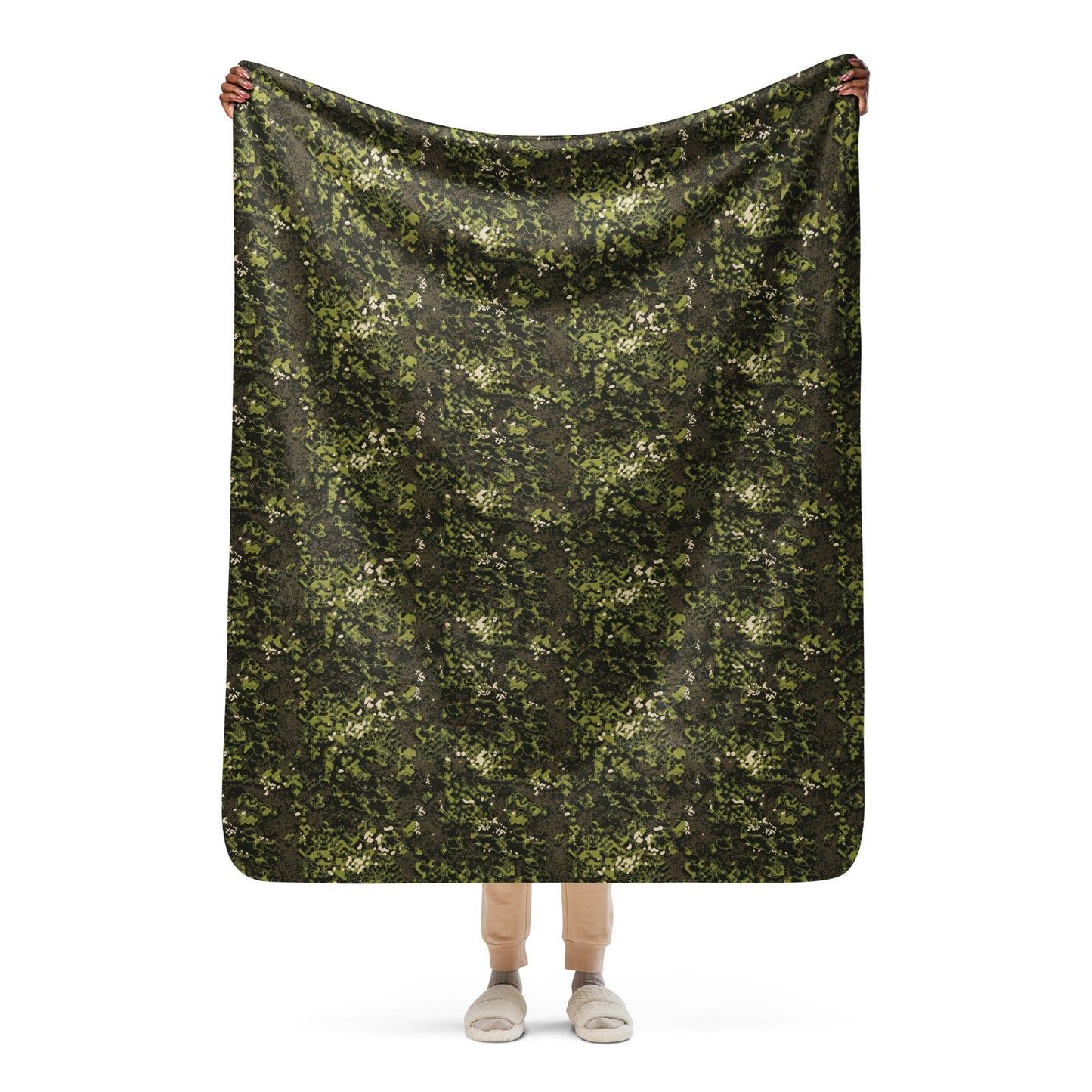 Polish Modular Adaptive Penetrative Ambush (MAPA) CAMO Sherpa blanket - 50″×60″ - Blankets