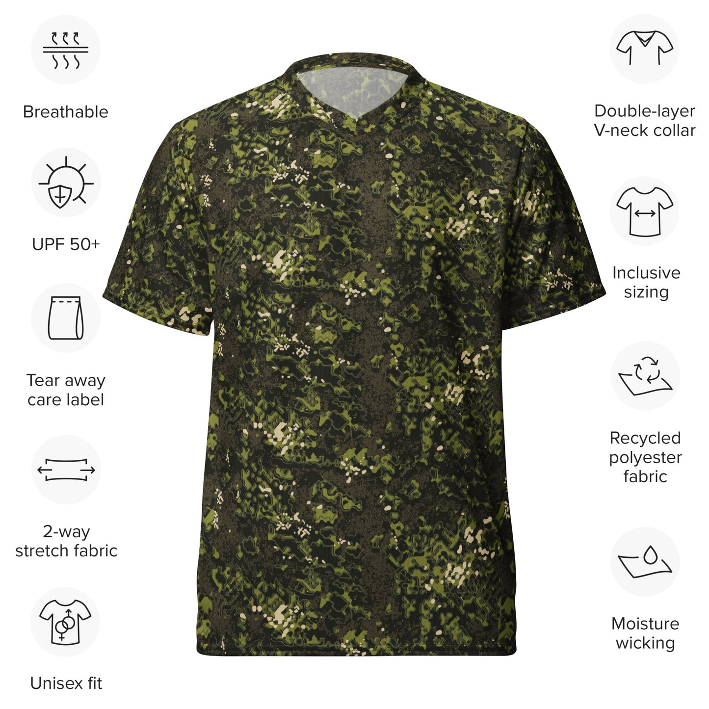 Polish Modular Adaptive Penetrative Ambush (MAPA) CAMO Unisex Sports Jersey