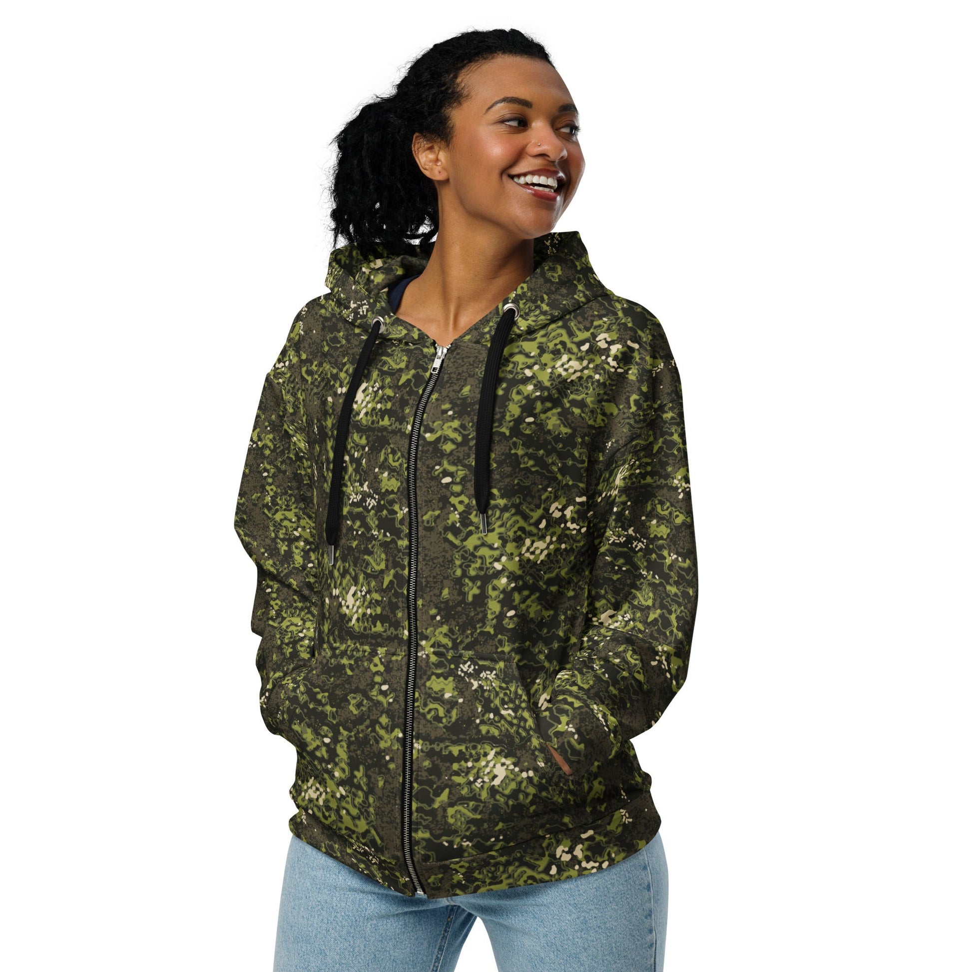 Polish Modular Adaptive Penetrative Ambush (MAPA) CAMO Unisex zip hoodie - Zip Hoodies