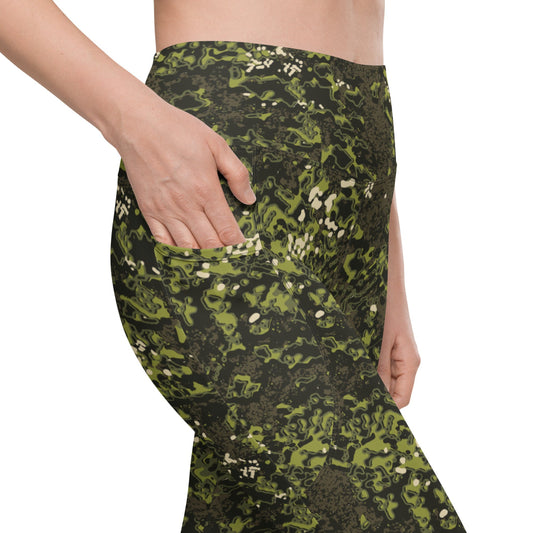 Polish Multi-Environmental Adaptive Pattern (MAPA) CAMO Leggings with pockets - Womens With Pockets