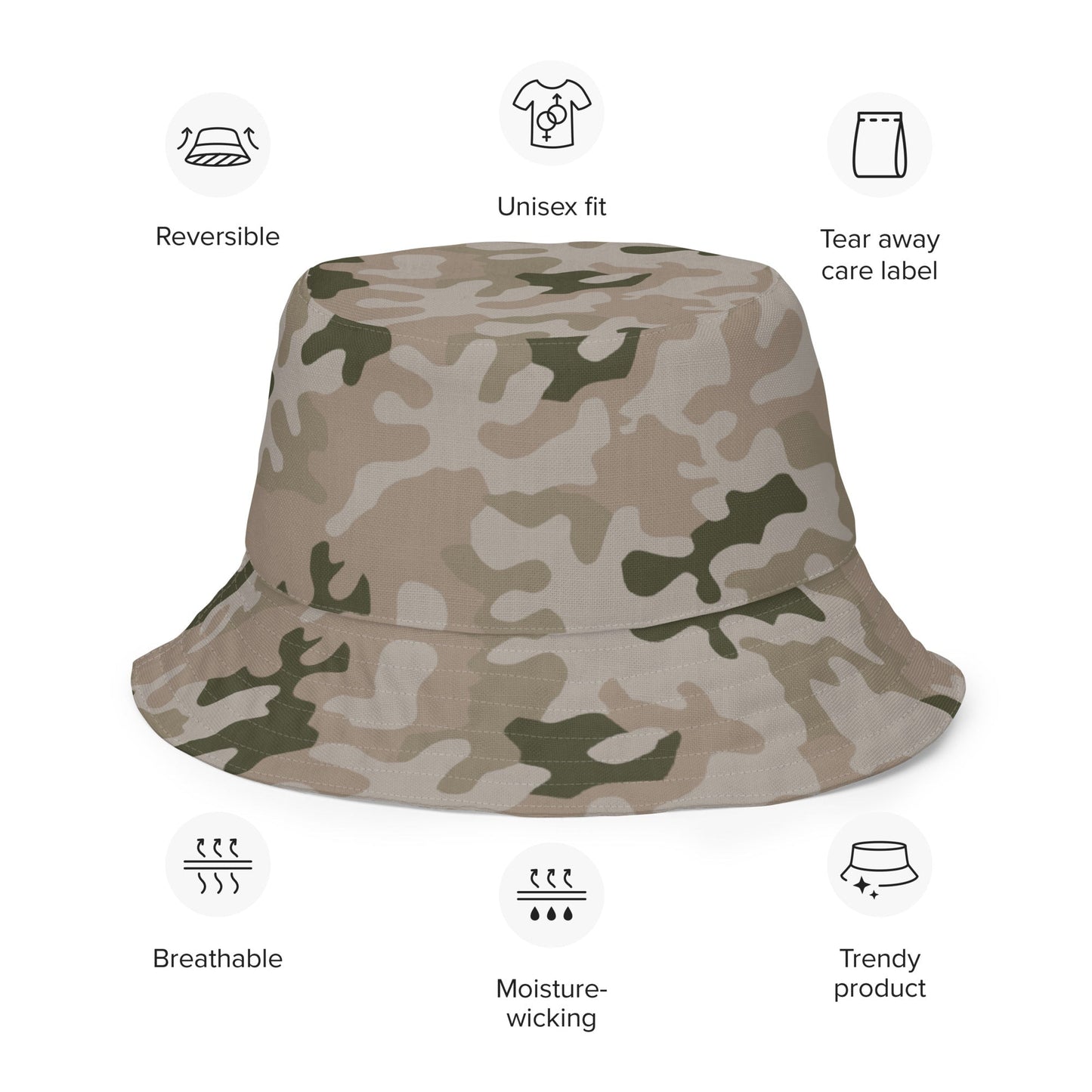 Polish Pantera Desert CAMO Reversible Bucket Hat
