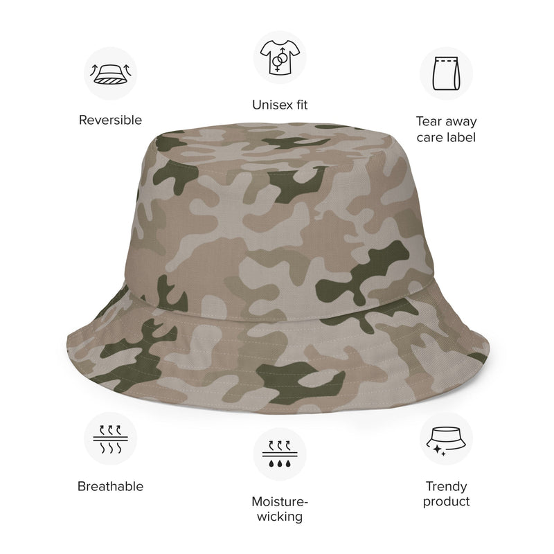 Pantera Polish Desert CAMO Reversible Bucket Hat - Head