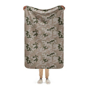 Pantera Polish Desert CAMO Sherpa Blanket - 37″×57″