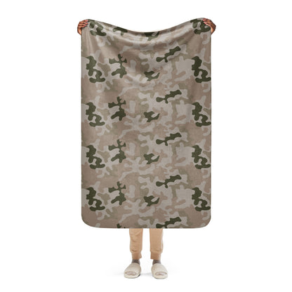Polish Pantera Desert CAMO Sherpa blanket - 37″×57″ - Blankets