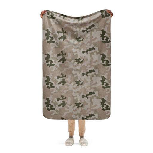 Pantera Polish Desert CAMO Sherpa Blanket - 37″×57″