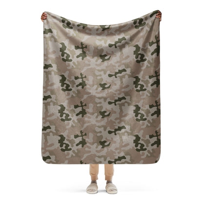 Polish Pantera Desert CAMO Sherpa blanket - 50″×60″ - Blankets