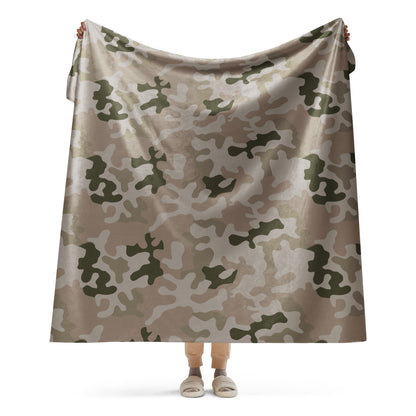 Polish Pantera Desert CAMO Sherpa blanket - 60″×80″ - Blankets