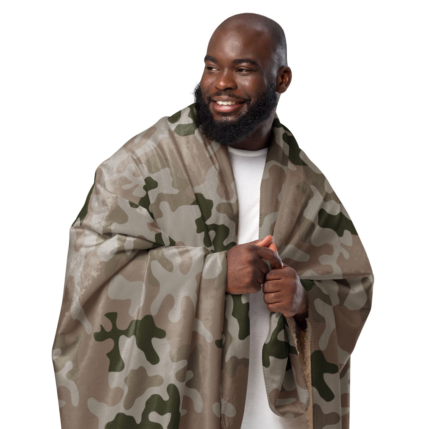 Polish Pantera Desert CAMO Sherpa blanket - Blankets