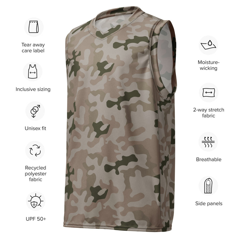 Pantera Polish Desert CAMO Unisex Basketball Jersey