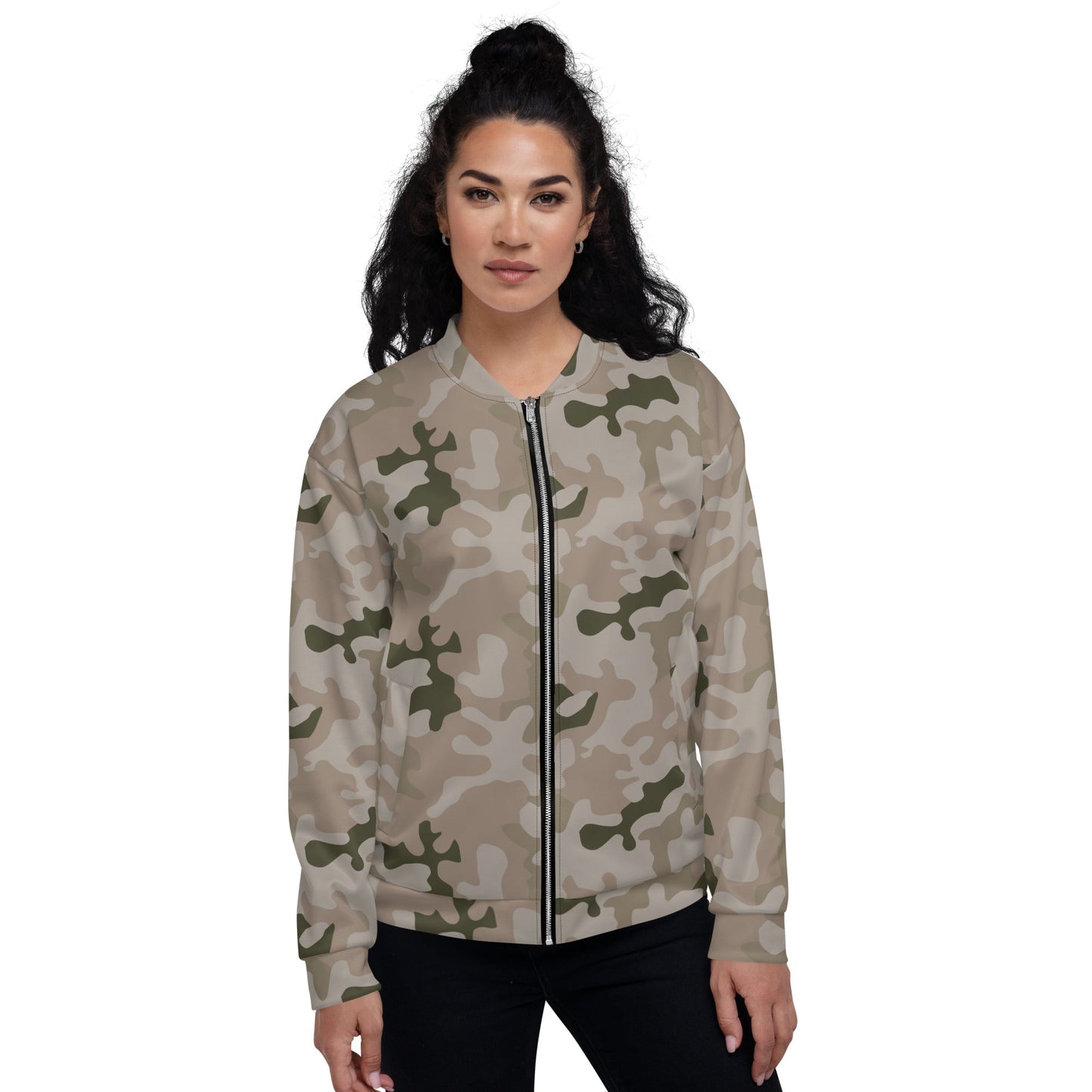 Polish Pantera Desert CAMO Unisex Bomber Jacket - Jackets