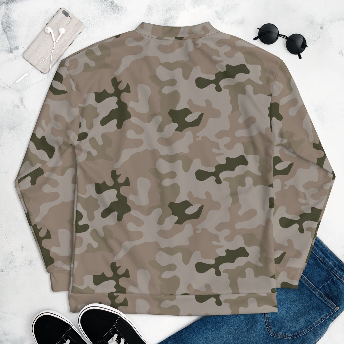 Polish Pantera Desert CAMO Unisex Bomber Jacket - Jackets
