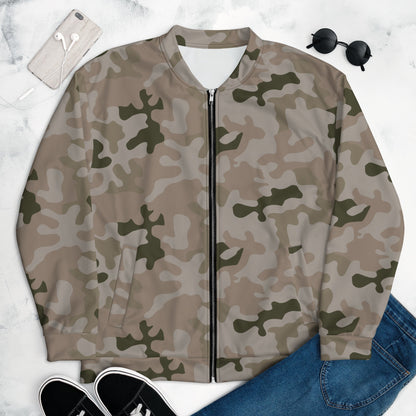 Polish Pantera Desert CAMO Unisex Bomber Jacket - XS - Jackets