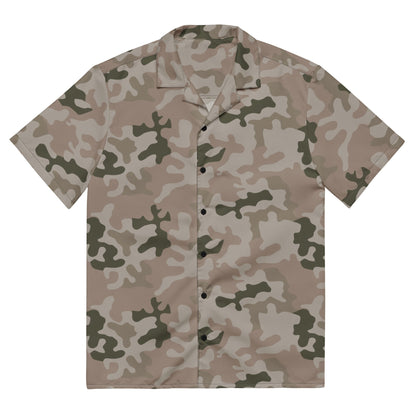 Polish Pantera Desert CAMO Unisex button shirt - 2XS - Button Shirts