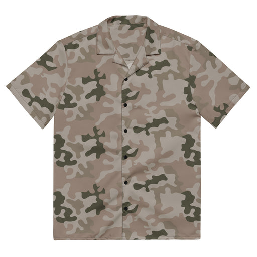 Pantera Polish Desert CAMO Unisex Short-Sleeve Button Shirt - 2XS - Button-Up