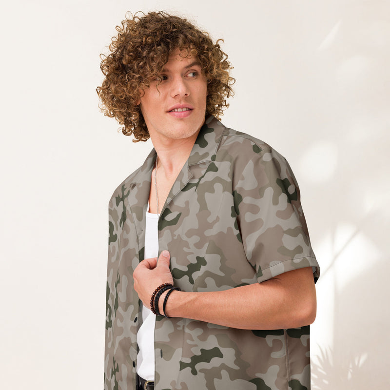 Pantera Polish Desert CAMO Unisex Short-Sleeve Button Shirt - Button-Up