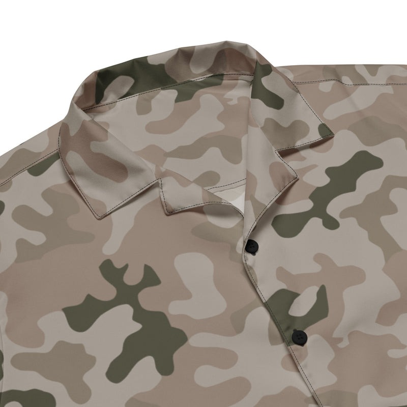 Pantera Polish Desert CAMO Unisex Short-Sleeve Button Shirt - Button-Up