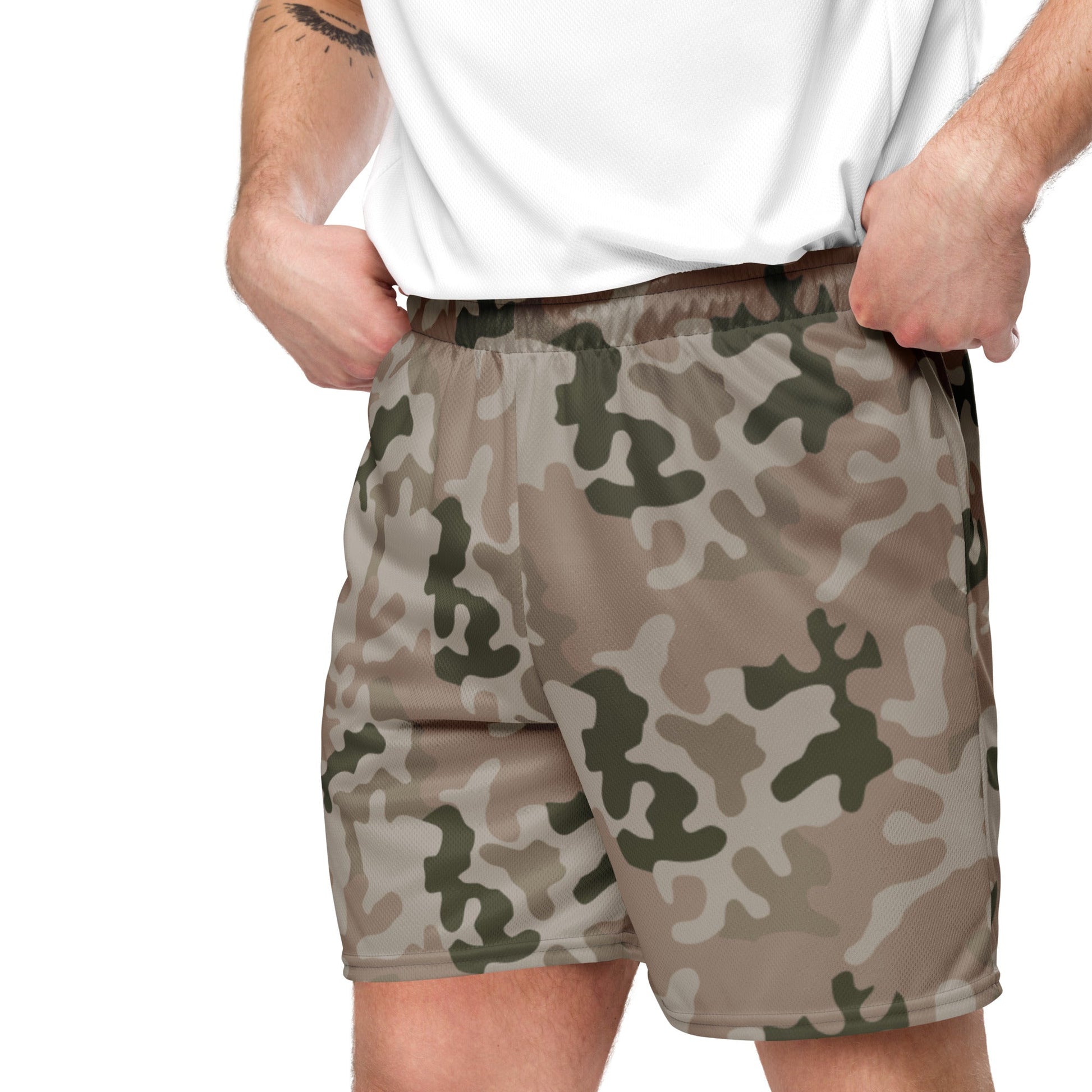 Polish Pantera Desert CAMO Unisex mesh shorts - Mesh Shorts