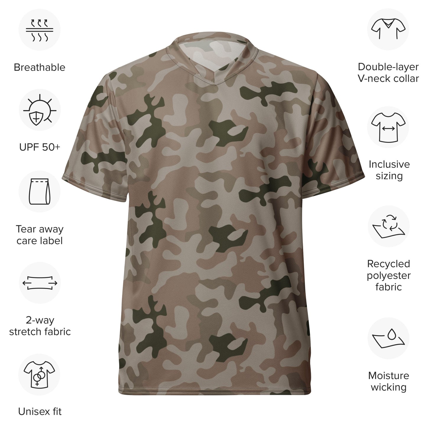 Polish Pantera Desert CAMO unisex sports jersey - Sports Jerseys