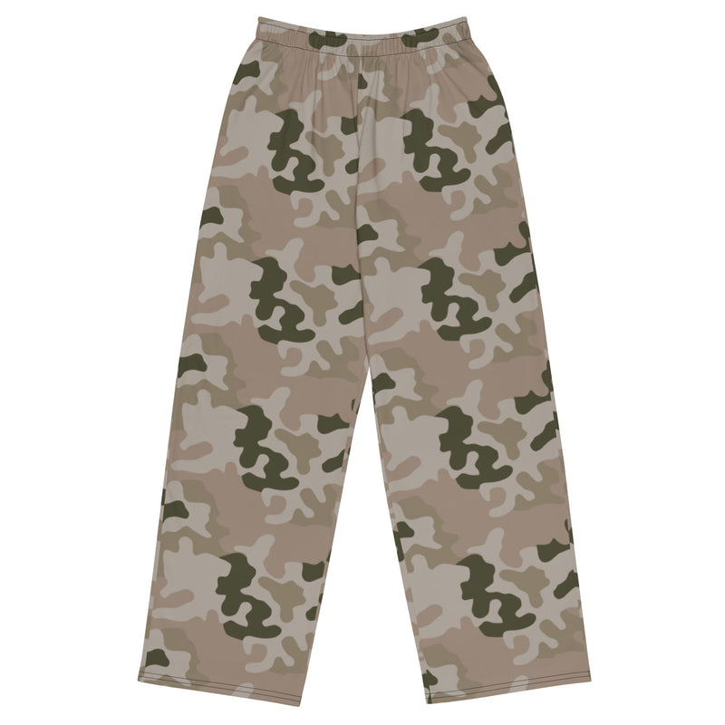 Pantera Polish Desert CAMO Unisex Wide-Leg Leisure Pants - 2XS - Pant