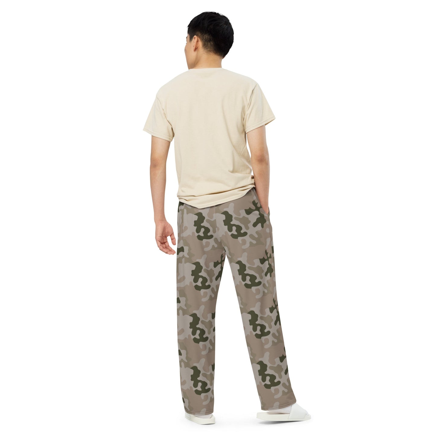 Polish Pantera Desert CAMO unisex wide-leg pants - Wide-leg Pants