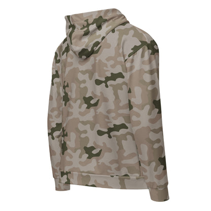 Polish Pantera Desert CAMO Unisex zip hoodie - Zip Hoodies