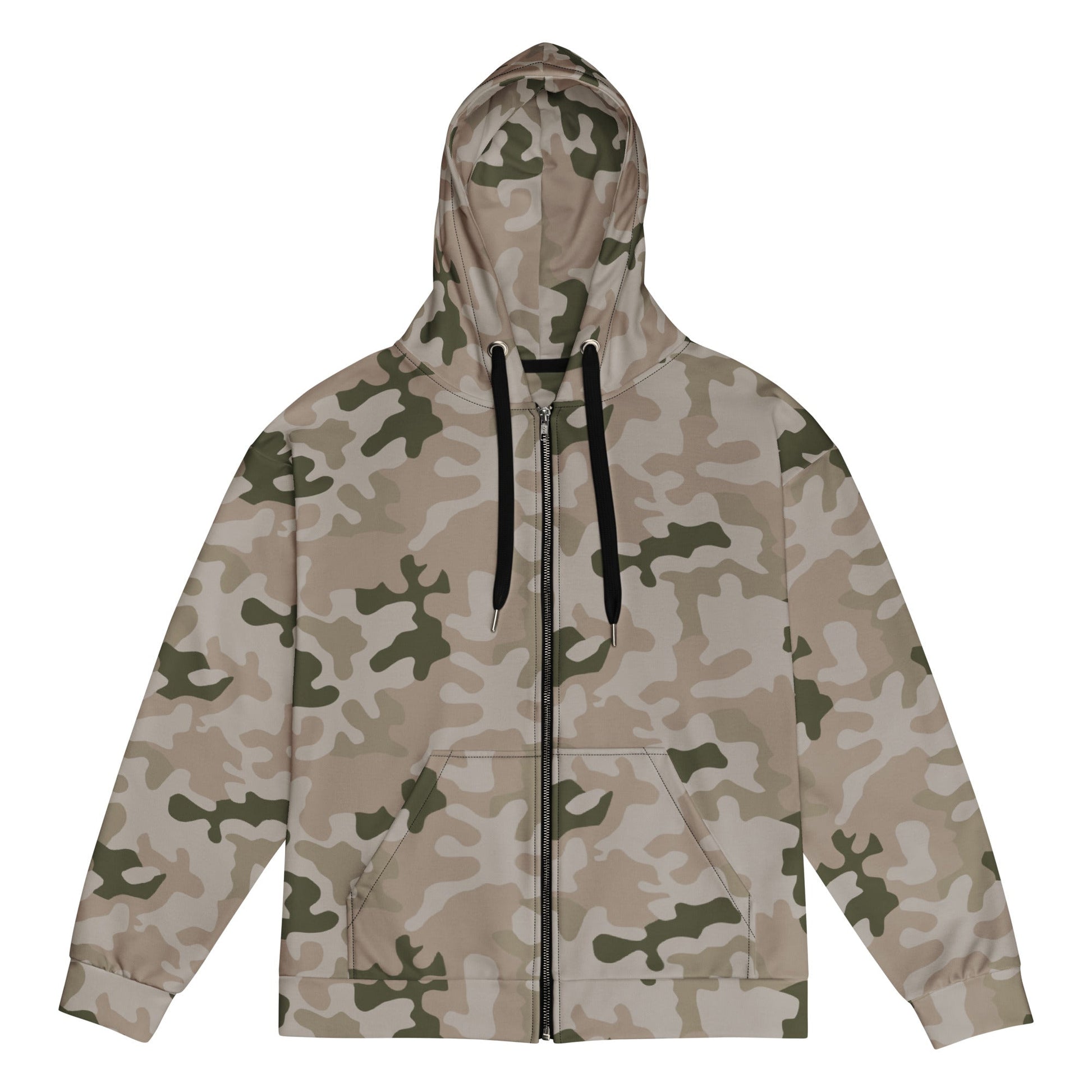 Polish Pantera Desert CAMO Unisex zip hoodie - 2XS - Zip Hoodies