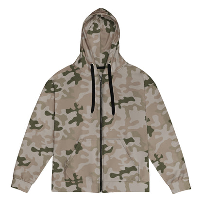 Polish Pantera Desert CAMO Unisex zip hoodie - 2XS - Zip Hoodies
