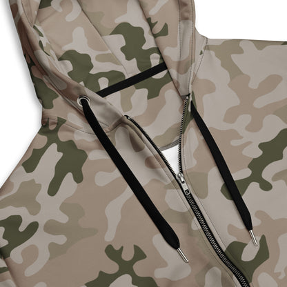 Polish Pantera Desert CAMO Unisex zip hoodie - Zip Hoodies