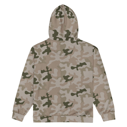Polish Pantera Desert CAMO Unisex zip hoodie - Zip Hoodies
