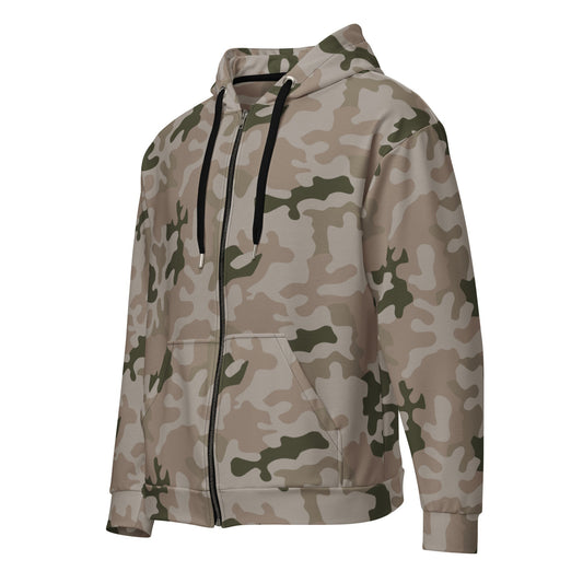 Polish Pantera Desert CAMO Unisex zip hoodie - Zip Hoodies