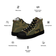 Pantera WZ93 Polish Woodland CAMO Mens High-Top Canvas Shoes