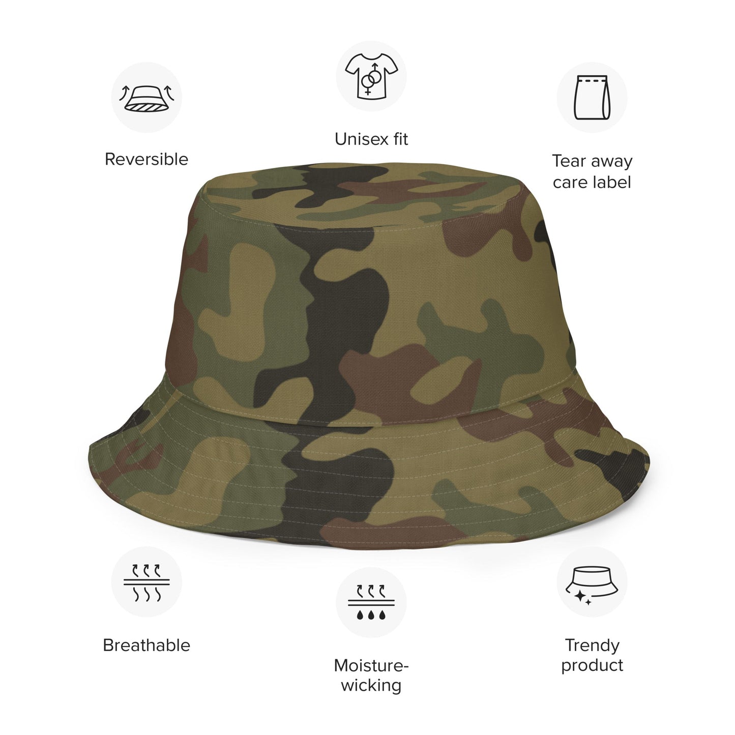 Polish Pantera WZ93 CAMO Reversible bucket hat - Bucket Hats