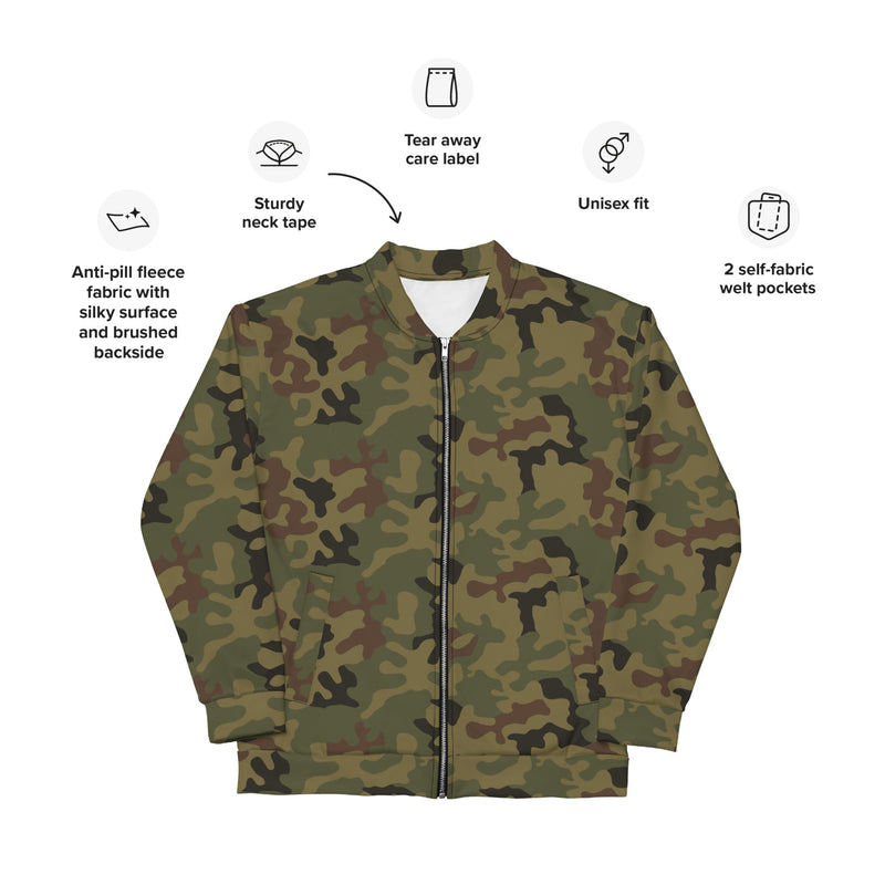 Pantera WZ93 Polish Woodland CAMO Unisex Bomber Jacket