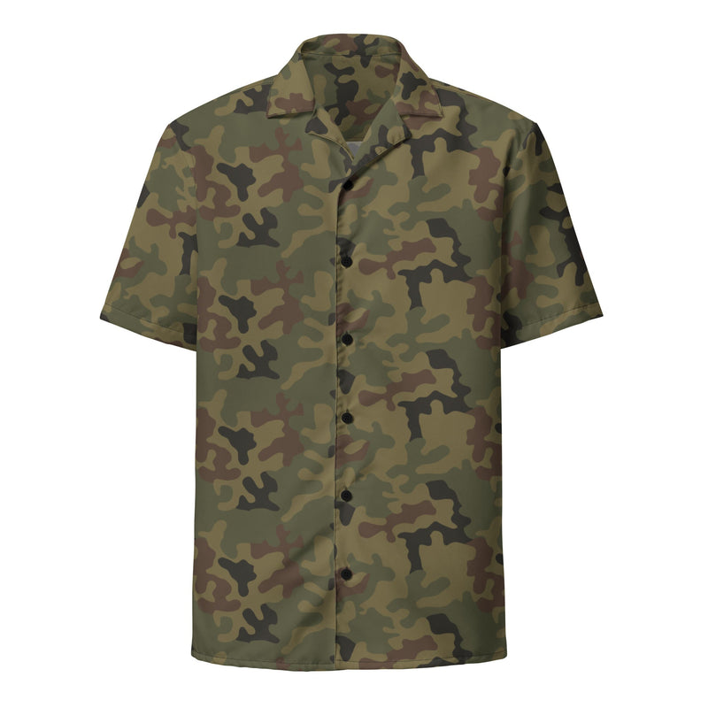 Pantera WZ93 Polish Woodland CAMO Unisex Short-Sleeve Button Shirt - Button-Up