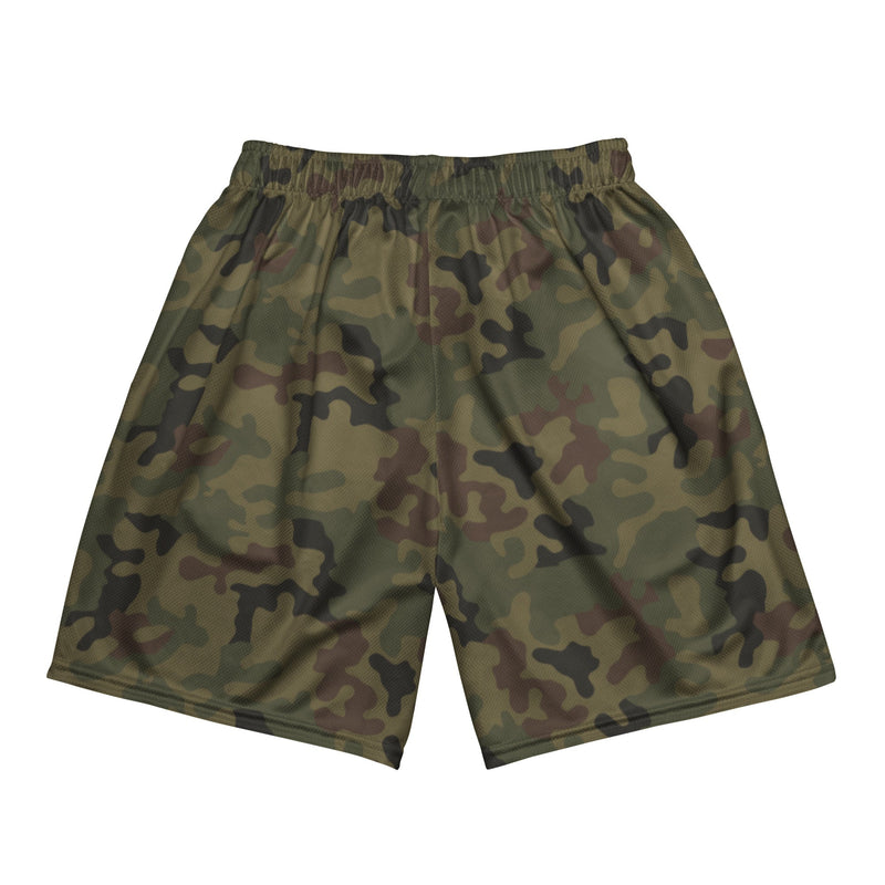 Pantera WZ93 Polish Woodland CAMO Unisex Mesh Shorts