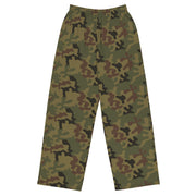 Pantera WZ93 Polish Woodland CAMO Unisex Wide-Leg Leisure Pants - 2XS - Pant